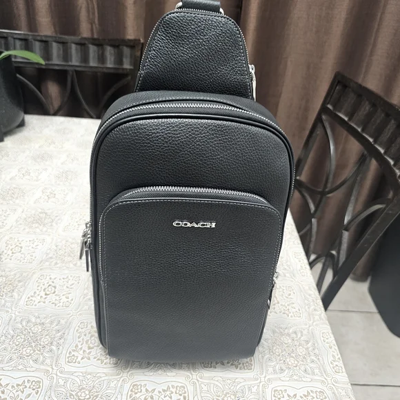 Coach Black Leather Backpack - Picture 4 of 4